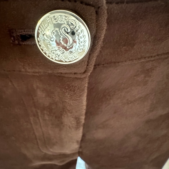 TOMMY HILFIGER BROWN SIZE 2 POLYESTER / SPANDEX PANTS - LOOKS LIKE SUEDE - Picture 6 of 9